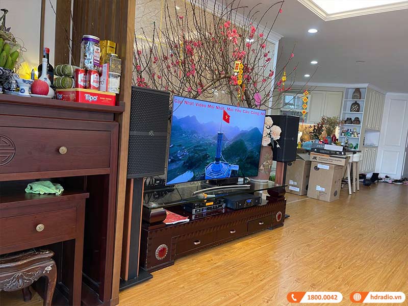 Dàn Karaoke cao cấp HDR45 (Wharfedale Wh12, Công suất, Neko DK1000, Micro JKaudio B9)-2