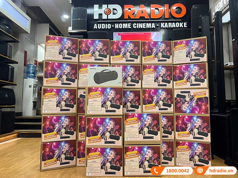 Loa Sony SRS-XG300, Pin 25h, IP67, Bluetooth 5.2, AUX-14