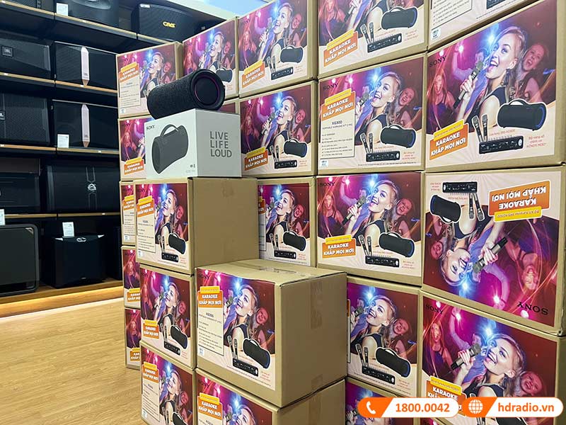 Loa Sony SRS-XG300, Pin 25h, IP67, Bluetooth 5.2, AUX-16