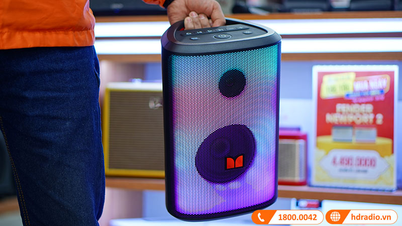 Loa Monster Sparkle Công suất 60W, LED đẹp, Bluetooth, AUX, IPX5, Pin 12h-9