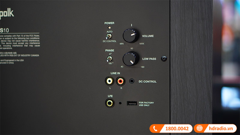 Loa Sub Polk Audio HTS10, Bass 25cm, Công Suất Tối Đa 200W-7