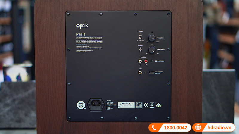 Loa Sub Polk Audio HTS12, Sub điện, Bass 30cm, 400W-18