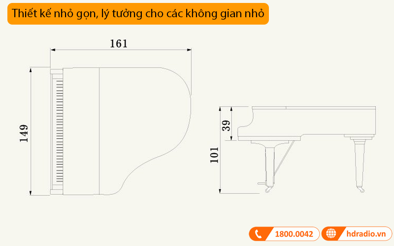 Đàn Piano Yamaha C1X-3