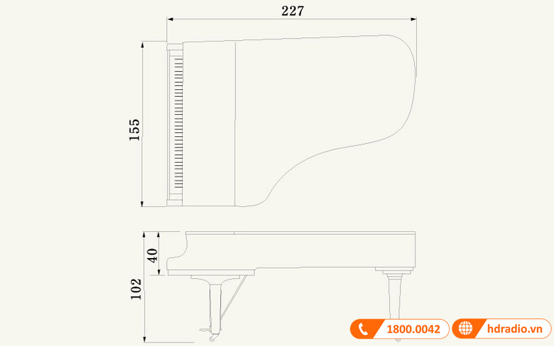 Đàn Piano Yamaha C7X-3