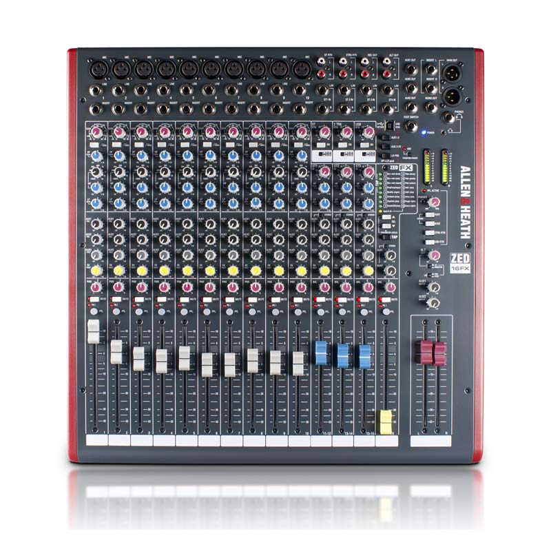 Bàn mixer Allen & Heath ZED-16FX 10 Input mic/line, 3 stereo Input-2