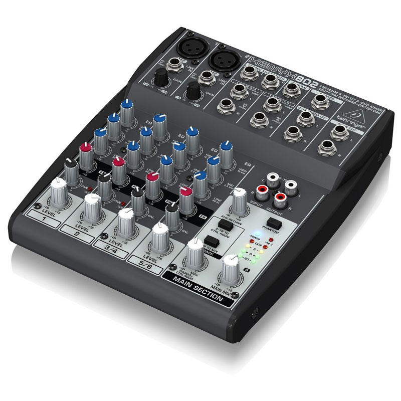Bàn mixer Behringer Xenyx 802, 8 đầu vào, 2 bus-2