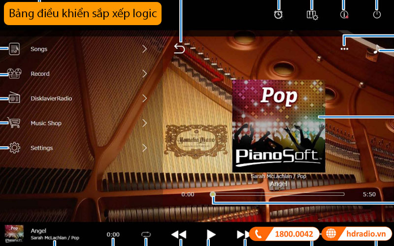 Đàn Piano Yamaha DC7X ENPRO, grand piano-6