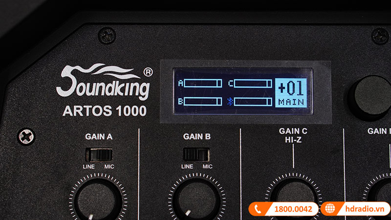 Loa Soundking Artos 1000, công suất 300W, mixer 4 kênh, bluetooth-11