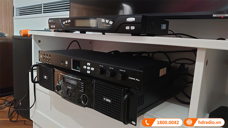 Dàn Karaoke cao cấp HDR79 ( Tecnare E10, Công suất, Vang số, Micro K800, Loa Sub )-5