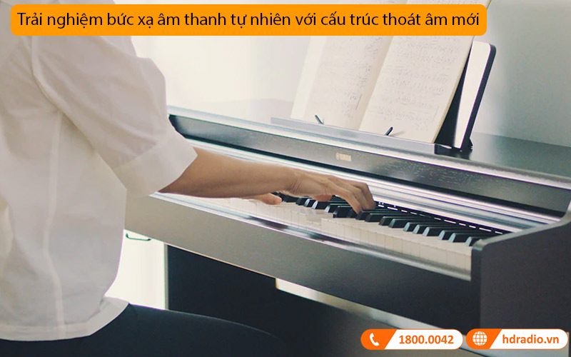 Đàn Piano Yamaha YDP-165, 88 Phím GH3, 10 âm sắc, 192 âm Polyphony, Âm thanh Yamaha CFX-9