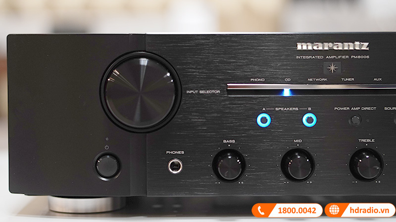 Amply Marantz PM8006, 2 Kênh, 70W/CH (8 Ohm), Kết nối Analog LR-3