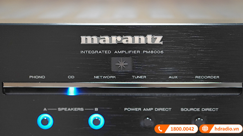 Amply Marantz PM8006, 2 Kênh, 70W/CH (8 Ohm), Kết nối Analog LR-8