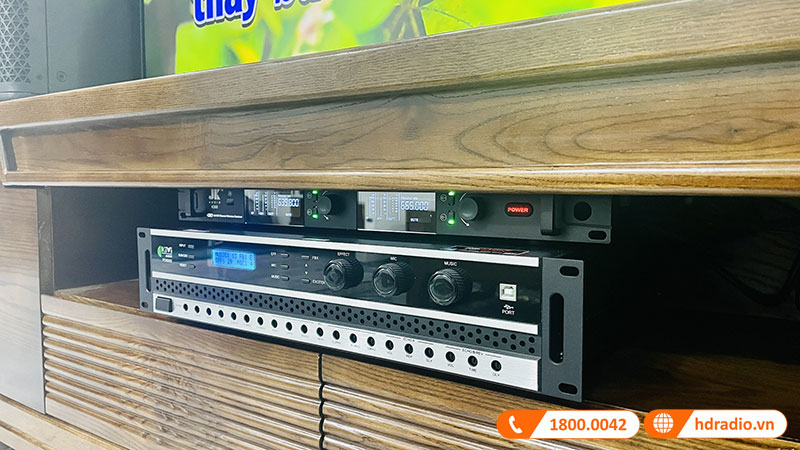 Cục Đẩy Liền Vang Kiwi PD8000, Công Suất 400W x 2 Kênh, Bluetooth, Optical-9