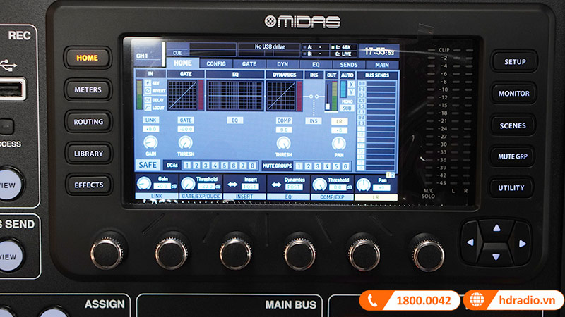 Bàn mixer Midas M32R Live Bundle, 40 kênh Digital-8