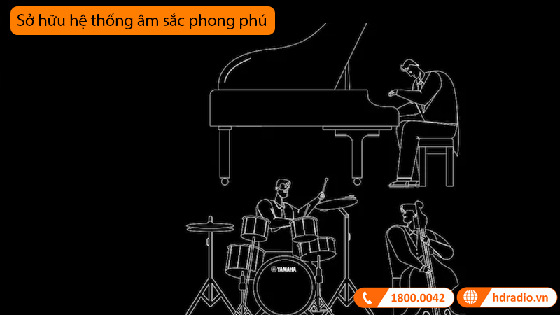 Đàn Piano Yamaha P121 SH3-9