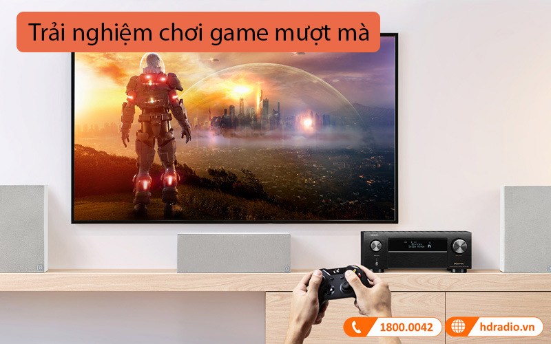 Amply Denon AVC-X3800H, 9.4 Kênh, 8K, 105W/CH (8omhs), USB, Bluetooth, Heos, Hi-Res Audio, EQ-10