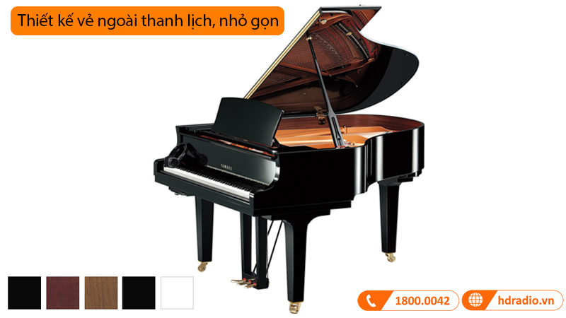 Đàn Piano Yamaha C2X SH3, grand piano-2