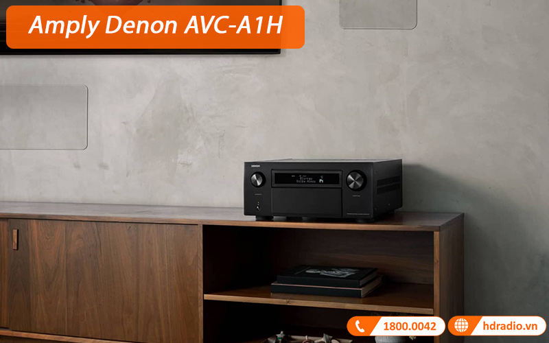 Amply Denon AVC-A1H (15.4 Kênh, 8K, 150W/ch, Heos, Bluetooth, Usb)-1