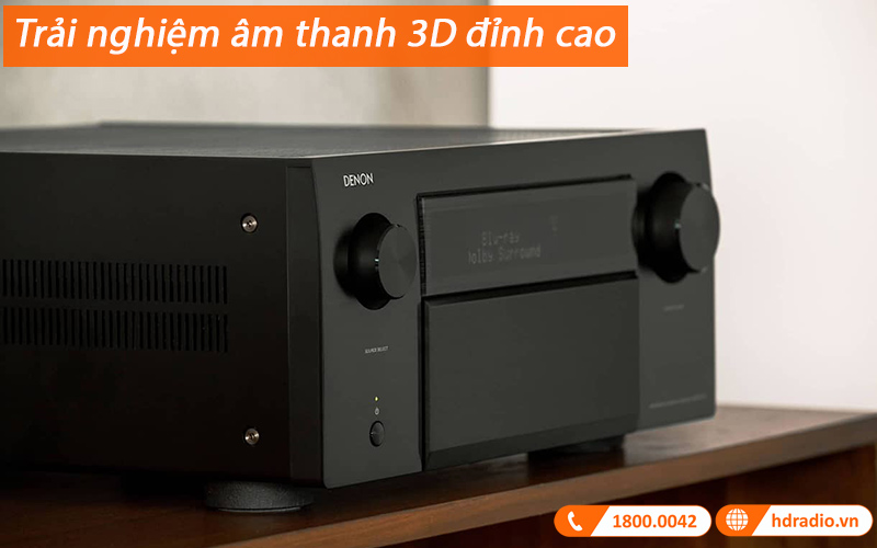 Amply Denon AVC-A1H (15.4 Kênh, 8K, 150W/ch, Heos, Bluetooth, Usb)-4