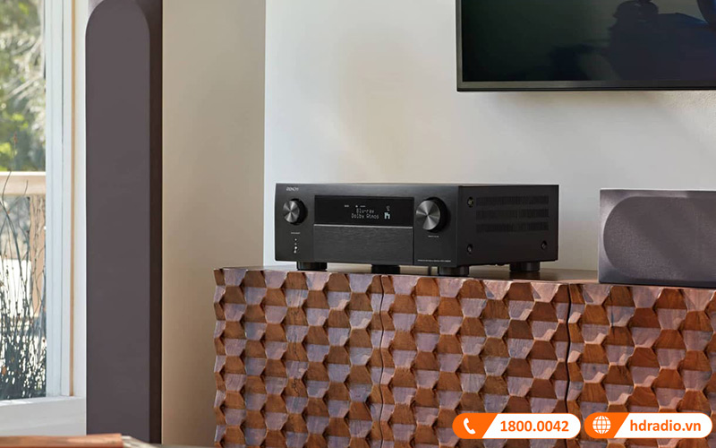 Amply Denon AVC-X4800H (9.4 Kênh, 8K, 125W/CH (8 omh), Usb, Heos, Bluetooth)-5