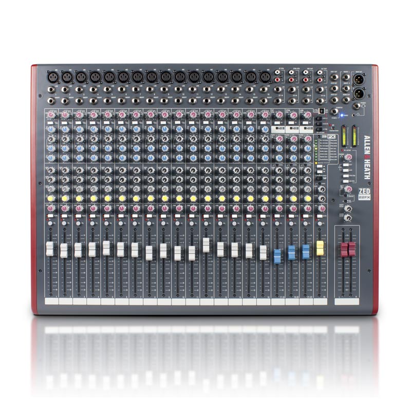 Mixer Allen & Heath ZED-22FX, Analog, 16 Mic/Line Inputs, Bộ xử lý 16 hiệu ứng-2