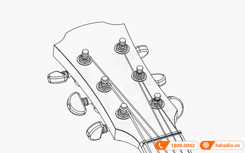 Đàn Guitar Yamaha A1R, electro-acoustic guitar-8