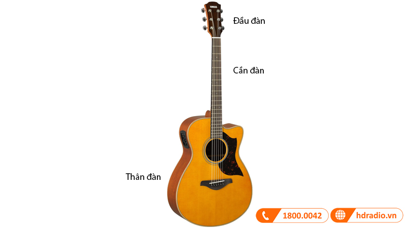 Đàn Guitar Yamaha AC1M, electro-acoustic guitar-8