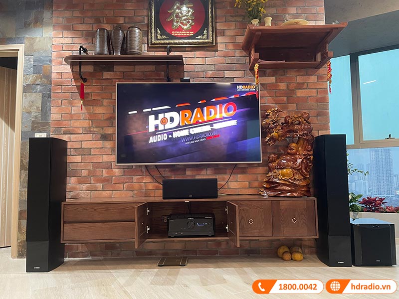 Dàn xem phim 5.1 Yamaha AT15 (Yamaha V4A + Yamaha F350 + P350 + SW300 Piano)-1