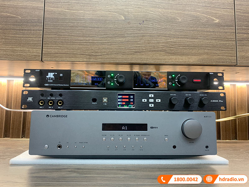 Dàn Nghe Nhạc và Hát Karaoke NK16 (JBL A190 + AXR100 + Micro + vang số)-4