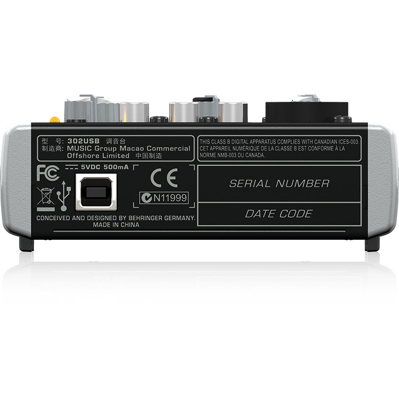 Bàn mixer Behringer Xenyx 302USB, 5 Kênh-5