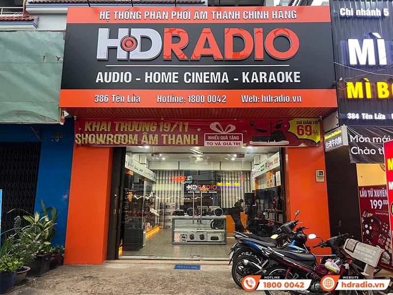 Ảnh mặt tiền showroom HDRadio Bình Tân