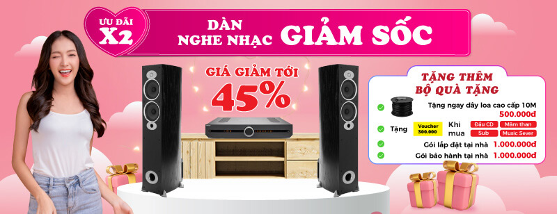 Dàn nghe nhạc chính hãng giá sốc