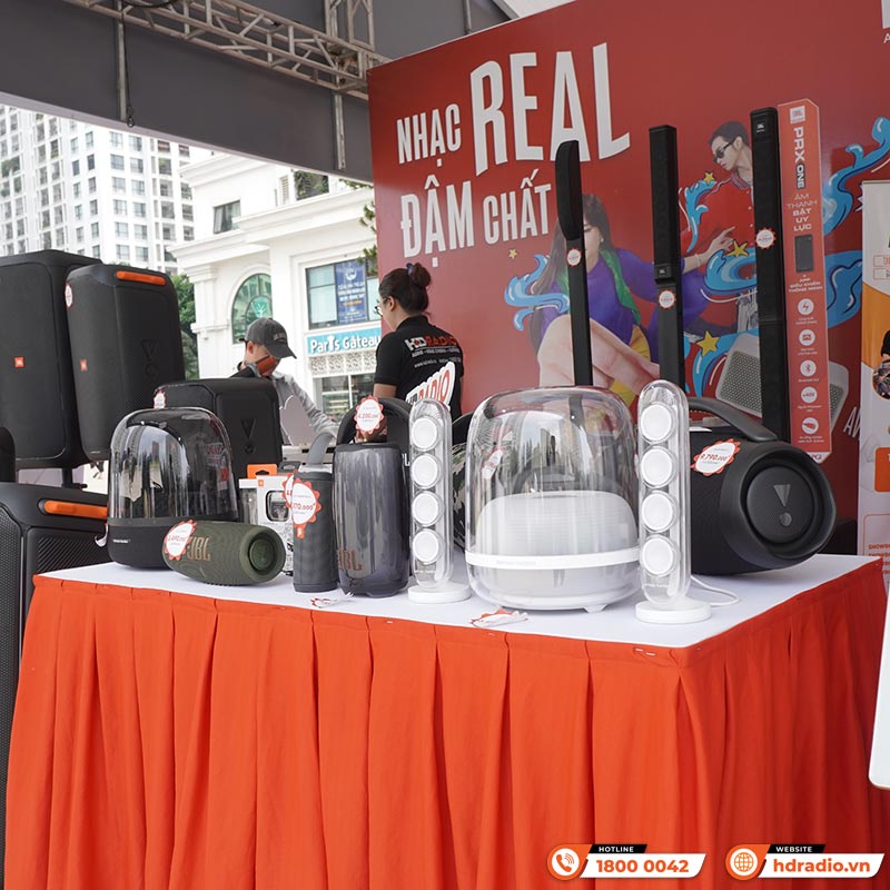 Không gian gian hàng tại hội chợ của HDRadio