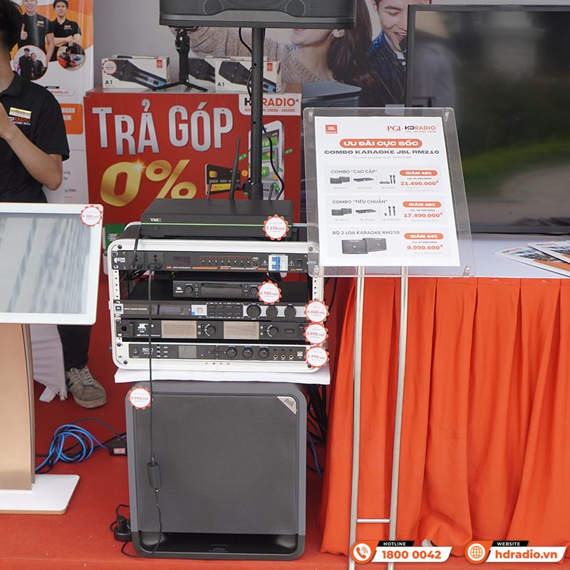 Không gian gian hàng tại hội chợ của HDRadio
