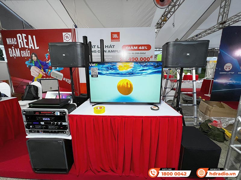 Không gian gian hàng tại hội chợ của HDRadio