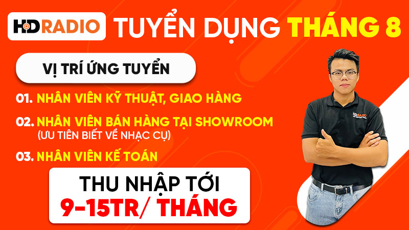 HDRadio tuyển dụng tháng 8/2025