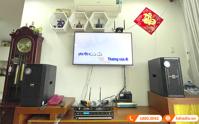 Lắp đặt dàn Karaoke gia đình Cực Hay trị giá hơn 18 triệu đồng cho chị Sang ở Bình Chánh, Thành phố Hồ Chí Minh