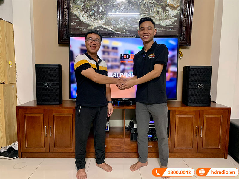 Lắp dàn Karaoke Cao Cấp trị giá gần 69 triệu đồng cho anh Tâm ở Cầu Giấy, Hà Nội