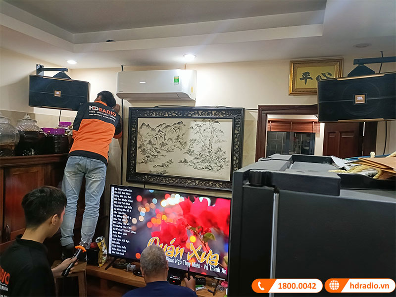 Lắp dàn Karaoke Gia Đình trị giá hơn 34 triệu đồng cho anh Dũng ở Yên Lãng, Hà Nội