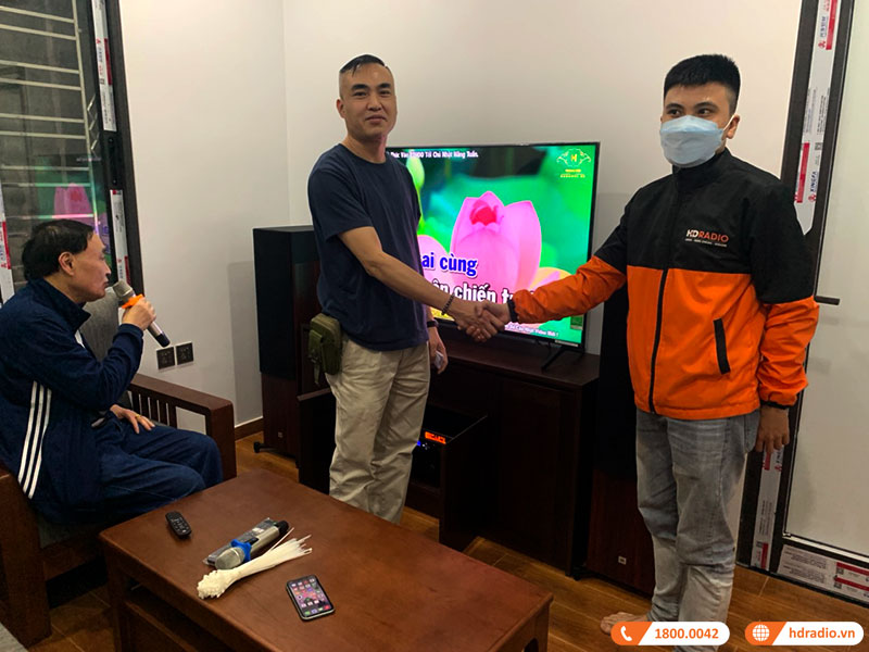 Ảnh công trình loa JBL Stage A190 tại nhà anh Hiền ở Đống Đa, Hà Nội