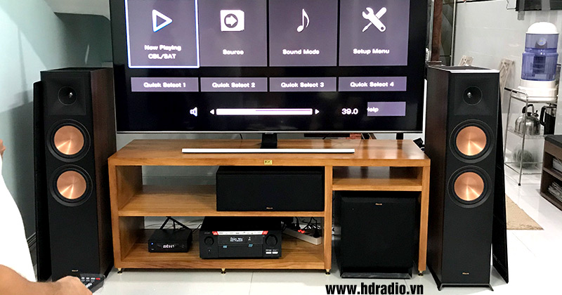 Lắp Dàn Xem Phim Klipsch Đỉnh Cao Cho Anh Đức Ở Bình Thạnh (Loa Klipsch RP8060FA, Loa Center Klipsch RP600C, Loa Klipsch RP402S, Loa Sub Klipsch SPL120, Amply Denon AVC X6700H, Đầu Dune HD Pro Vision 4K Solo)