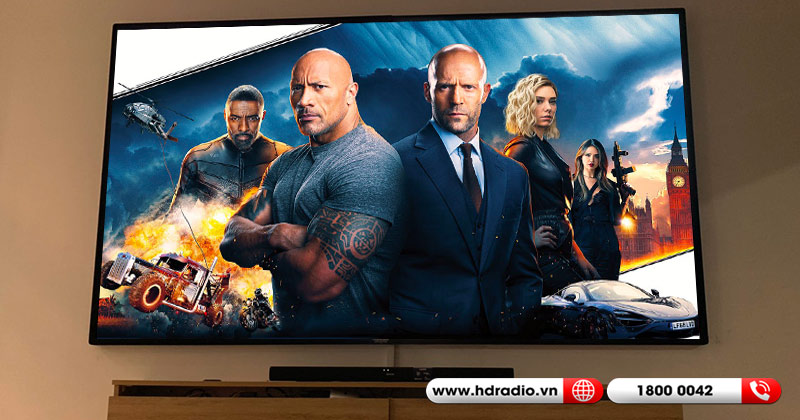 Lắp đặt máy chiếu 4K tại nhà cho anh Duyên ở Tân Bình (Máy Chiếu 4K Viewsonic PX701-4K, Màn chiếu Grandview LF-PU106)