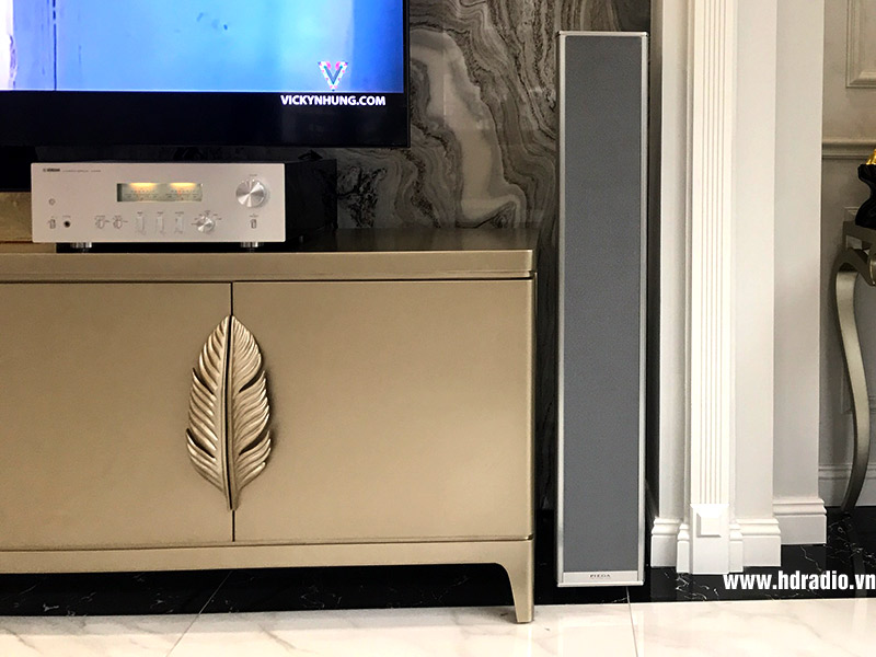 Ảnh thực tế Amply Yamaha A S-1200 tại công trình dàn nghe nhạc của anh Hiếu ở An Khánh