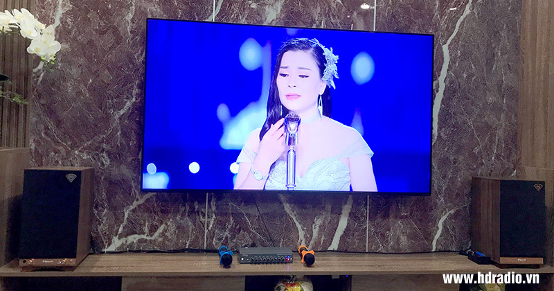 Lắp bộ dàn nghe nhạc và hát karaoke nhẹ cho anh Minh ở Thanh Xuân (Loa Klipsch The Sixes, Mixer Sumico MK3, Micro không dây Kiwi A1)