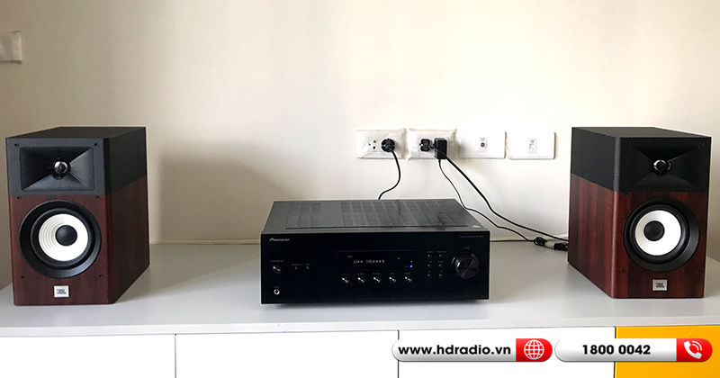 Lắp dàn nghe nhạc mini HD58 hay, Giá rẻ, cho anh Nhật ở Nhân Chính(Pioneer SX-10AE,JBL STAGE A130)