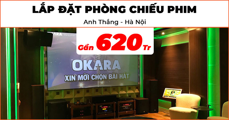 Lắp đặt phòng giải trí tổng hợp đỉnh cao Trị Giá Gần 620 Triệu cho anh Thắng ở Long Biên(Sony 4K VPL-VW270ES, PE-L133 DY4, Denon AVC X6700H, JBL Studio 690, 665C, 610, 660P, Piega 5.25inch, WH12 NEO, AX15B, WKP301, CPD3600, Jkaudio B9, Okara 21.5 icnh, M1