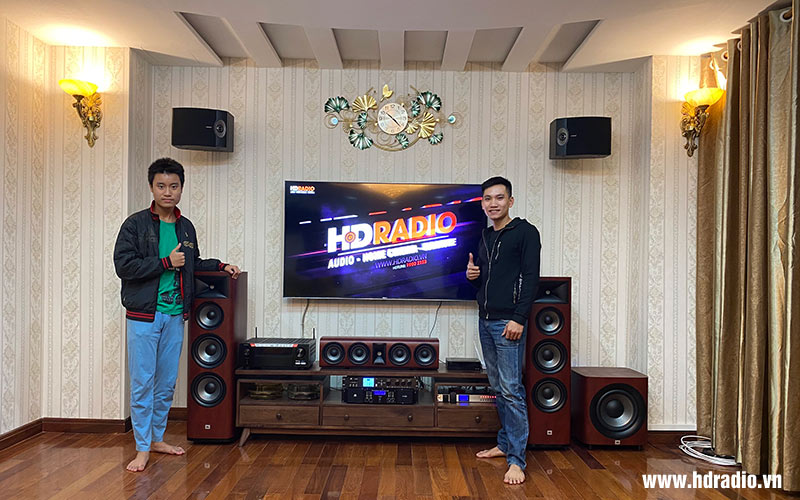 Lắp hệ thống âm thanh cao cấp cho anh Thành ở Long Biên, Hà Nội