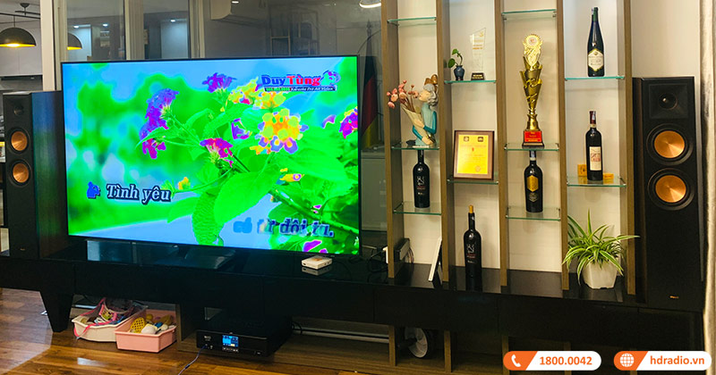 Lắp dàn nghe nhạc và hát karaoke chất lượng, nhỏ gọn cho anh Tú ở Phú Diễn, Hà Nội (Klipsch RP6000F, Neko AK3500)