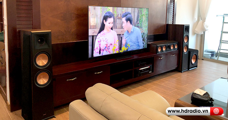 Lắp Dàn Xem Phim 5.1 DENON Đỉnh Cao Cho Anh Tuấn ở Cầu Giấy (Denon AVR X2700H, Klipsch RP8000F, Klipsch RP502S, Klipsch RP504C, Sub Klipsch SPL120)