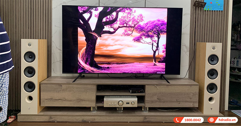 Lắp Dàn Nghe Nhạc HD21 chất lượng gần 70 triệu đồng cho anh Tùng ở Hoàng Mai, Hà Nội (Focal Chora 826, Denon PMA 1600NE)